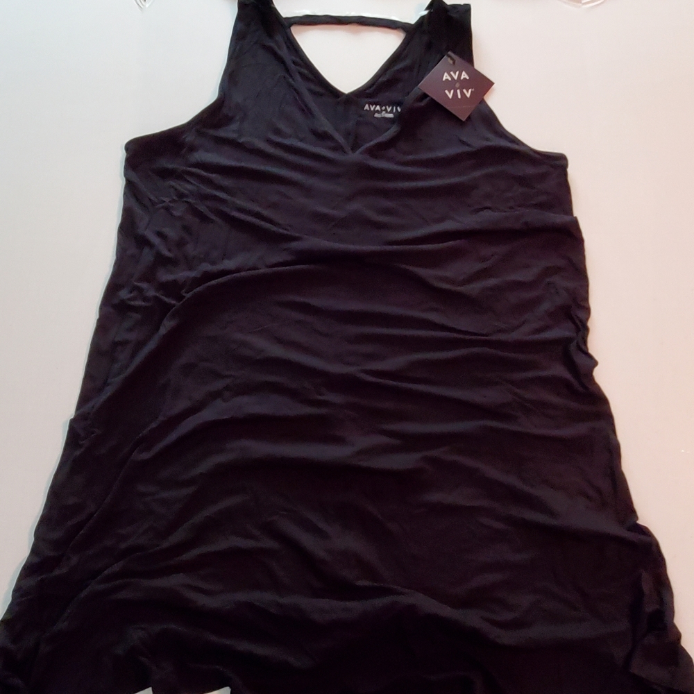 Ava & Viv 2X women's balck dress